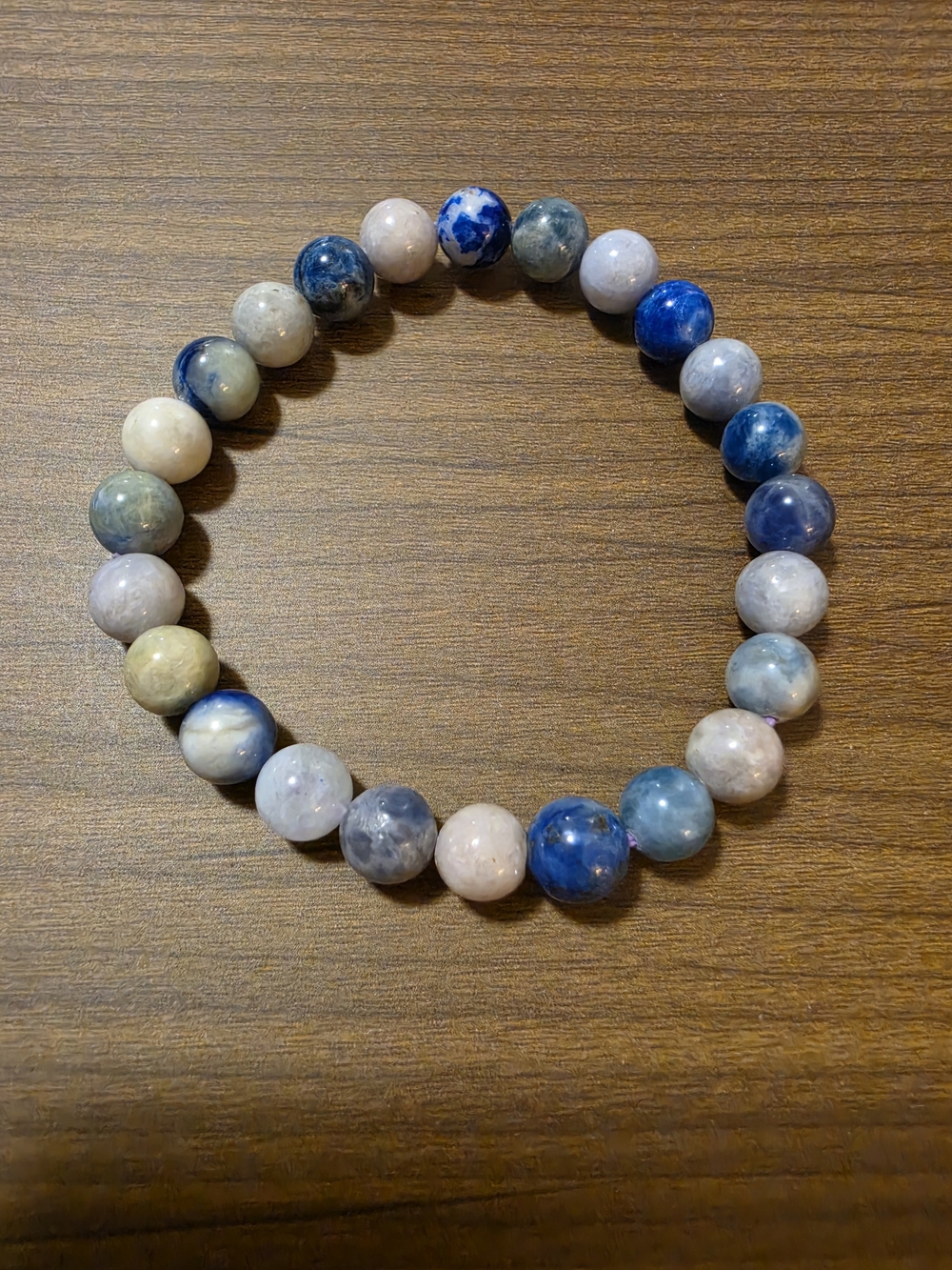 Hackmanite (Natural) 7mm Beaded Stretch Bracelet